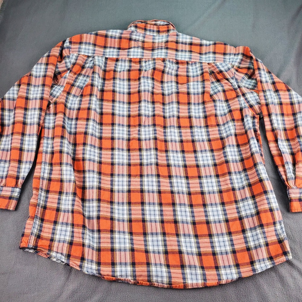 Duluth Trading Co Flannel Plaid Button Down Shirt Long Sleeve Men XL Cotton - Picture 6 of 6
